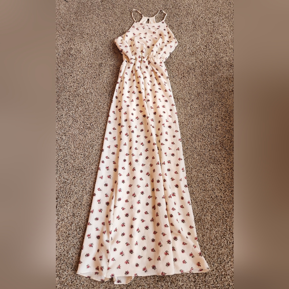 ❤️Floral Cream Maxi Dress